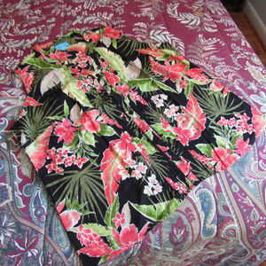 CJ Breeze Tropical Print 100% Cotton Top size XXL